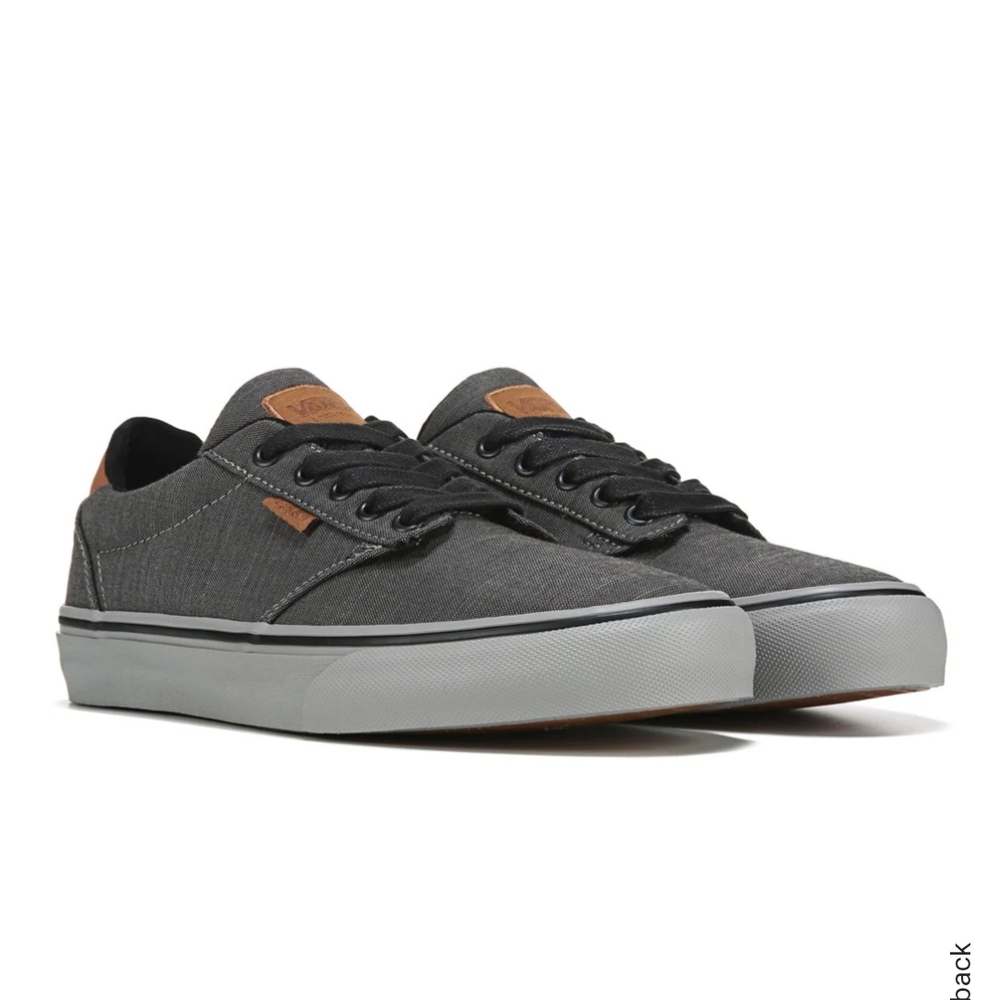 Vans Men's Gray Canvas Sneakers